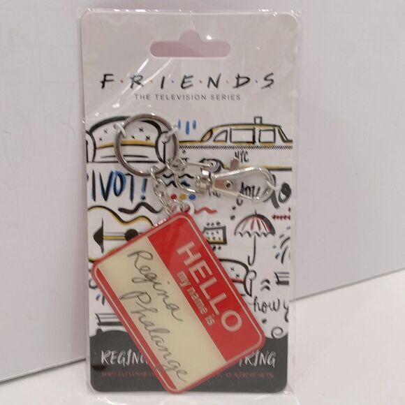 Friends Hello My Name Is Regina Phalange Keyring Television Series NWT - Picture 4 of 7